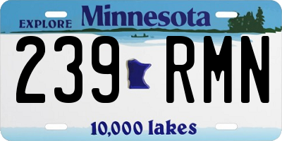 MN license plate 239RMN