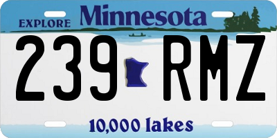 MN license plate 239RMZ