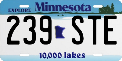 MN license plate 239STE