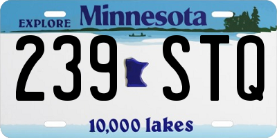 MN license plate 239STQ