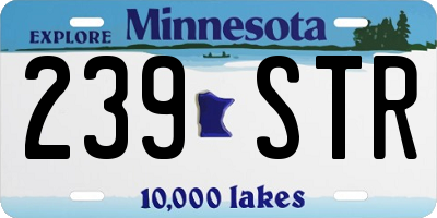 MN license plate 239STR
