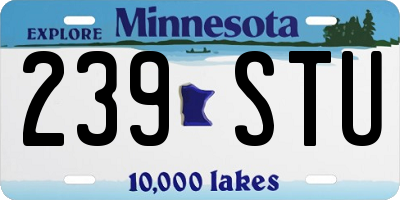 MN license plate 239STU