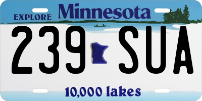 MN license plate 239SUA