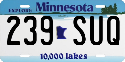 MN license plate 239SUQ