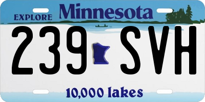 MN license plate 239SVH