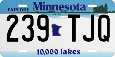 MN license plate 239TJQ