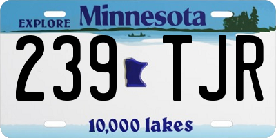 MN license plate 239TJR