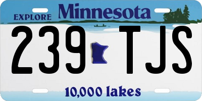 MN license plate 239TJS
