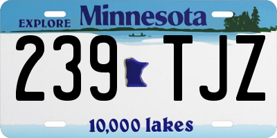 MN license plate 239TJZ