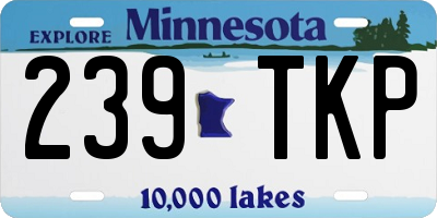 MN license plate 239TKP