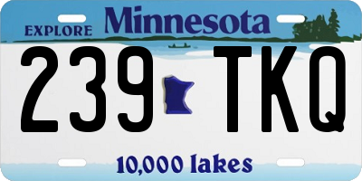 MN license plate 239TKQ