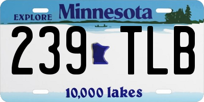 MN license plate 239TLB