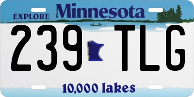 MN license plate 239TLG