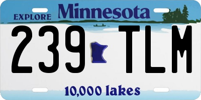 MN license plate 239TLM