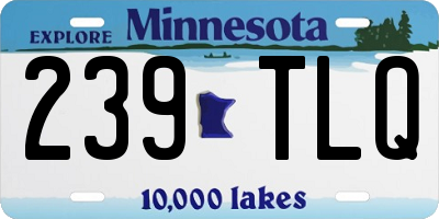 MN license plate 239TLQ
