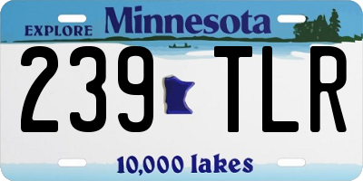 MN license plate 239TLR