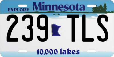 MN license plate 239TLS