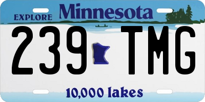 MN license plate 239TMG