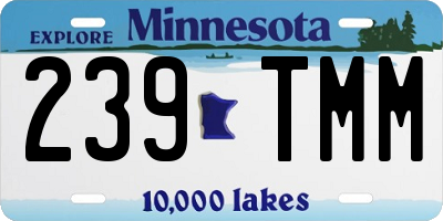 MN license plate 239TMM