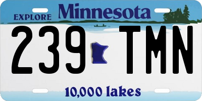 MN license plate 239TMN