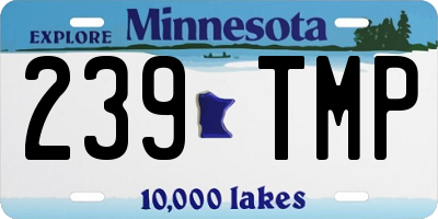 MN license plate 239TMP