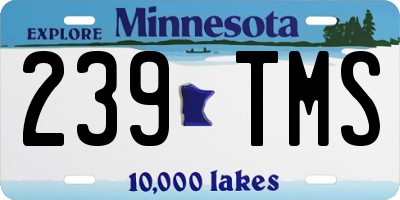 MN license plate 239TMS