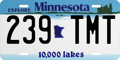 MN license plate 239TMT