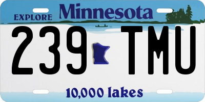 MN license plate 239TMU