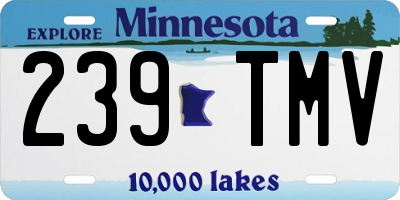 MN license plate 239TMV
