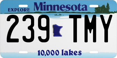MN license plate 239TMY