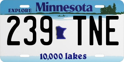 MN license plate 239TNE