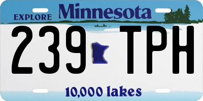 MN license plate 239TPH
