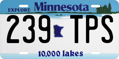 MN license plate 239TPS