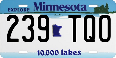 MN license plate 239TQO