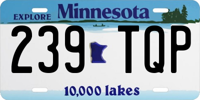 MN license plate 239TQP