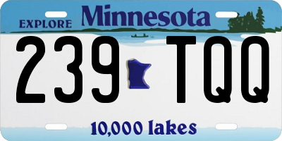 MN license plate 239TQQ