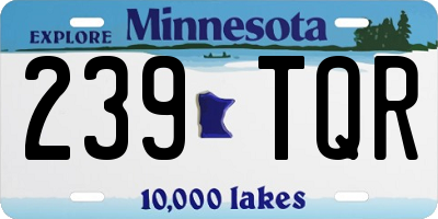MN license plate 239TQR