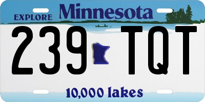 MN license plate 239TQT