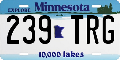 MN license plate 239TRG
