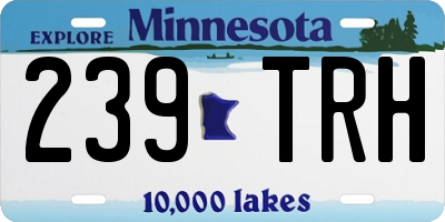 MN license plate 239TRH