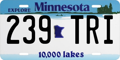 MN license plate 239TRI