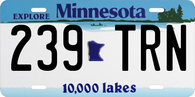 MN license plate 239TRN