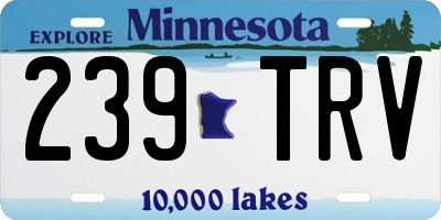 MN license plate 239TRV