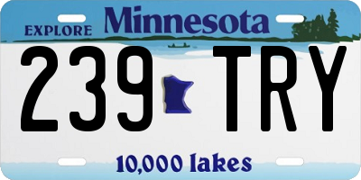 MN license plate 239TRY