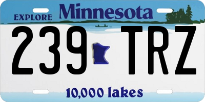 MN license plate 239TRZ
