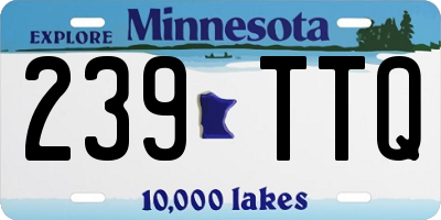 MN license plate 239TTQ