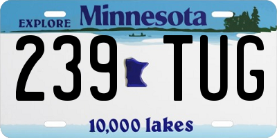 MN license plate 239TUG