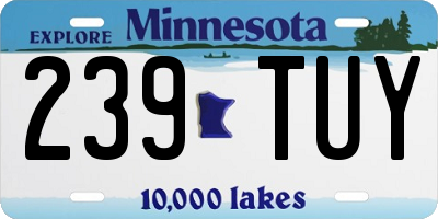 MN license plate 239TUY