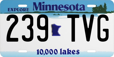 MN license plate 239TVG