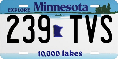 MN license plate 239TVS